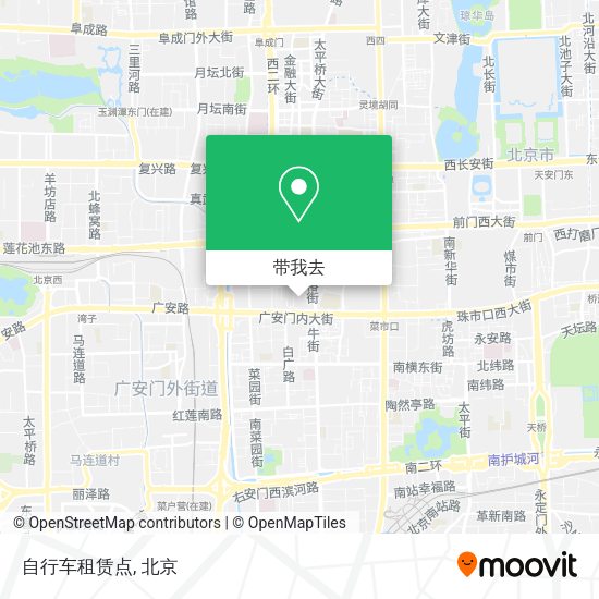 自行车租赁点地图