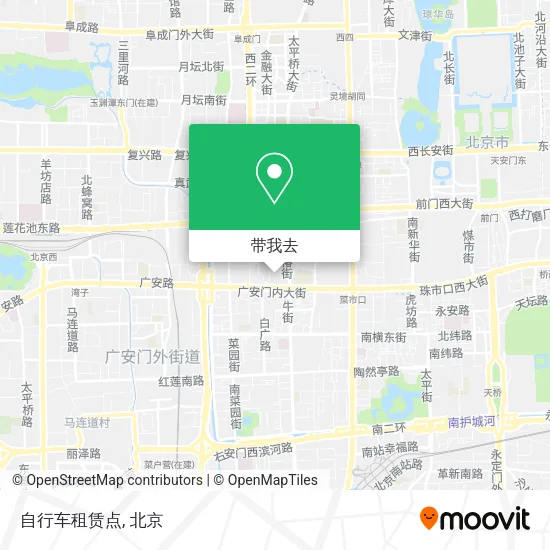 自行车租赁点地图