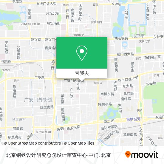 北京钢铁设计研究总院设计审查中心-中门地图