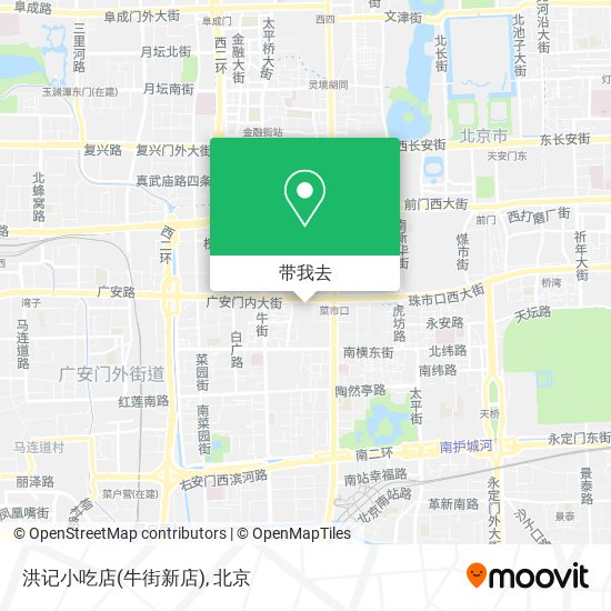 洪记小吃店(牛街新店)地图