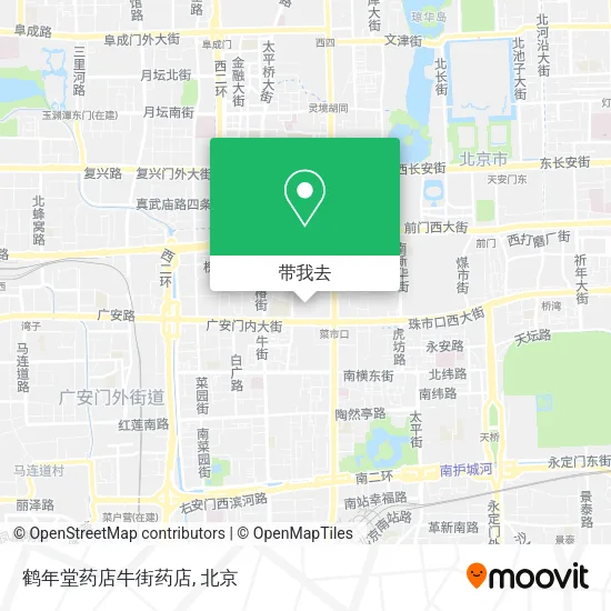 鹤年堂药店牛街药店地图