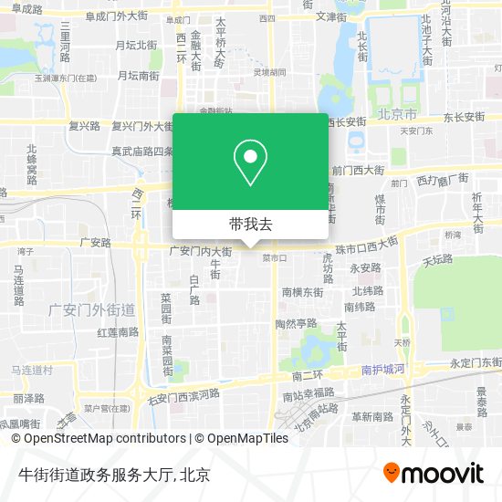 牛街街道政务服务大厅地图