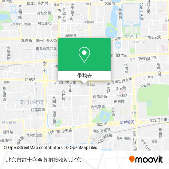 北京市红十字会募捐接收站地图