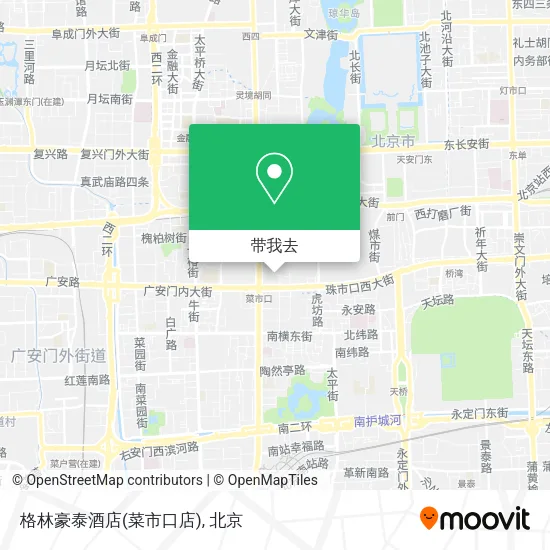 格林豪泰酒店(菜市口店)地图
