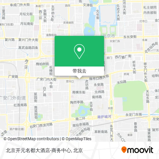 北京开元名都大酒店-商务中心地图