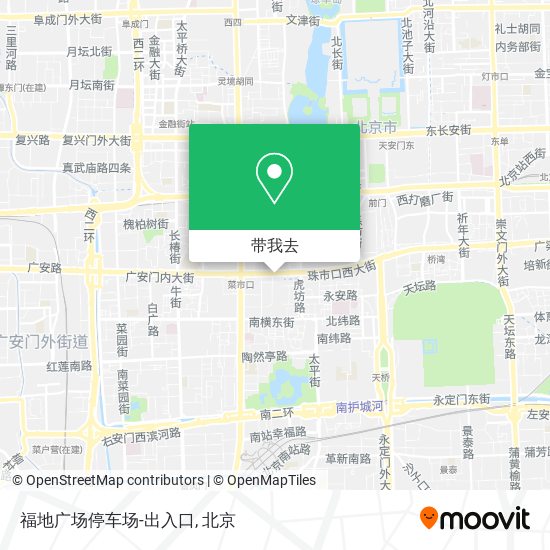 福地广场停车场-出入口地图