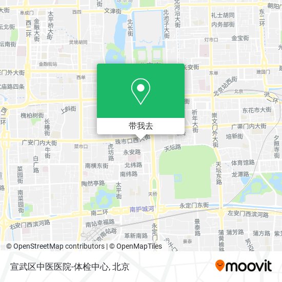 宣武区中医医院-体检中心地图