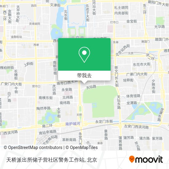 天桥派出所储子营社区警务工作站地图