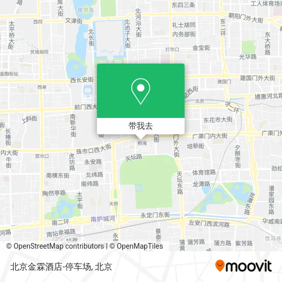 北京金霖酒店-停车场地图