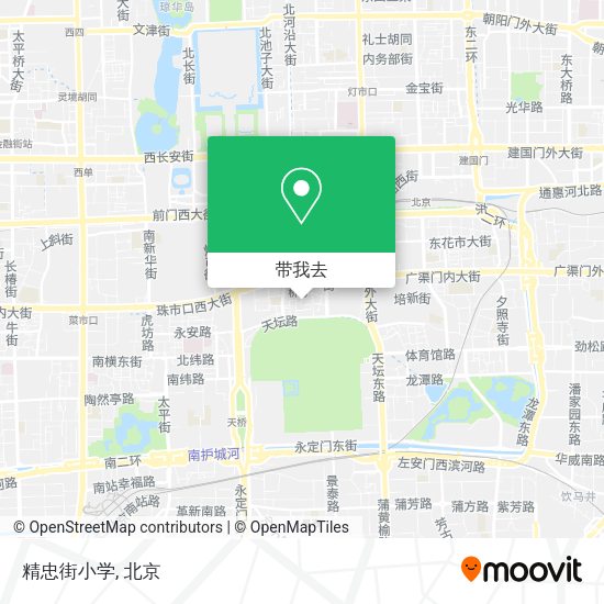 精忠街小学地图