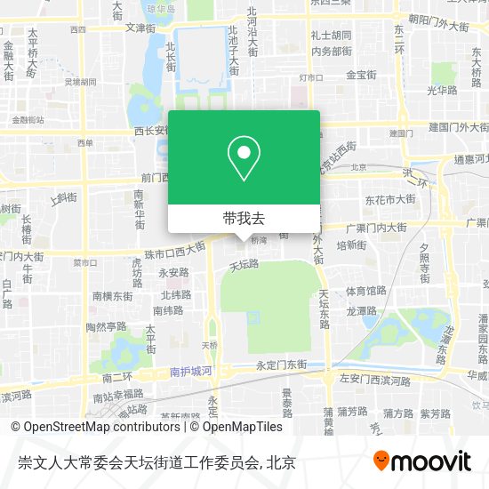 崇文人大常委会天坛街道工作委员会地图
