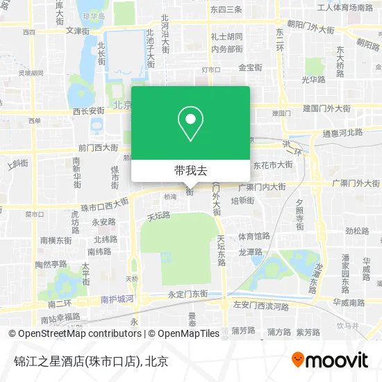 锦江之星酒店(珠市口店)地图