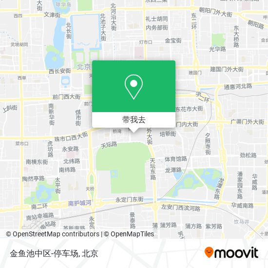 金鱼池中区-停车场地图