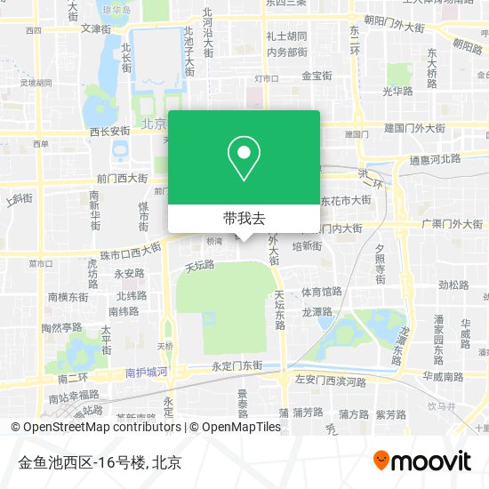 金鱼池西区-16号楼地图