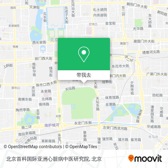 北京首科国际亚洲心脏病中医研究院地图
