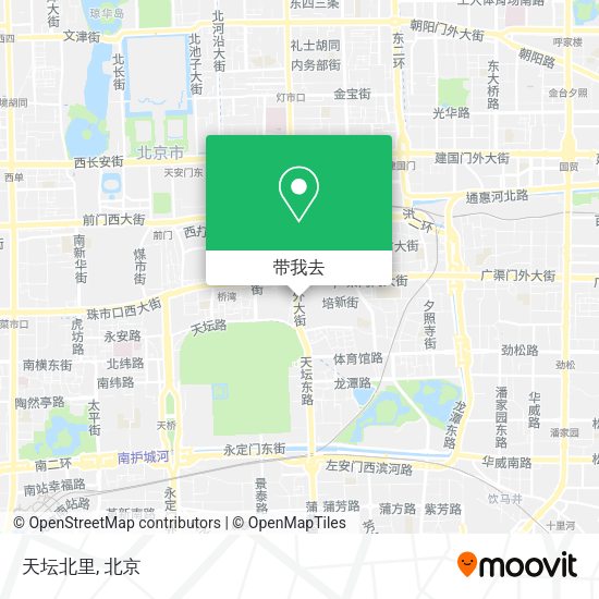 天坛北里地图