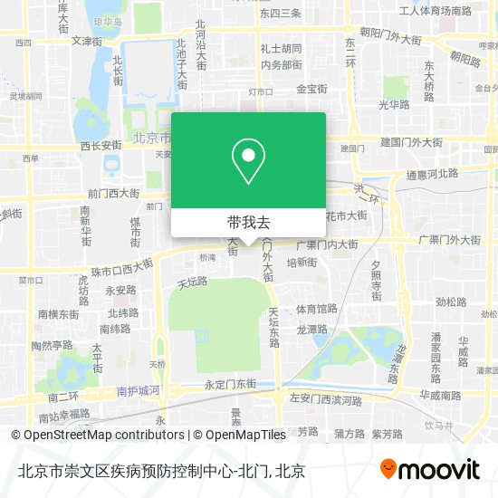 北京市崇文区疾病预防控制中心-北门地图