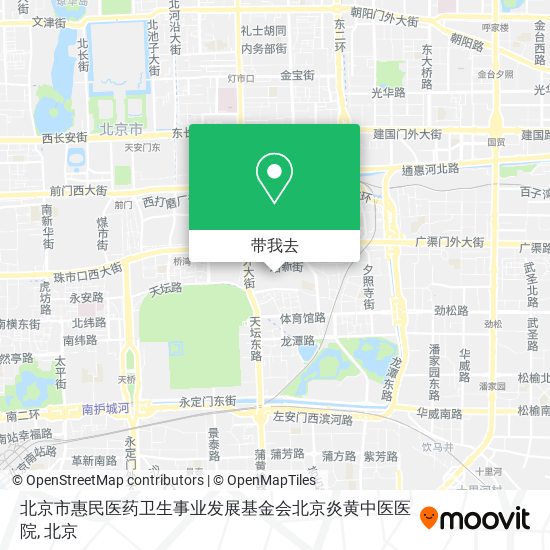 北京市惠民医药卫生事业发展基金会北京炎黄中医医院地图