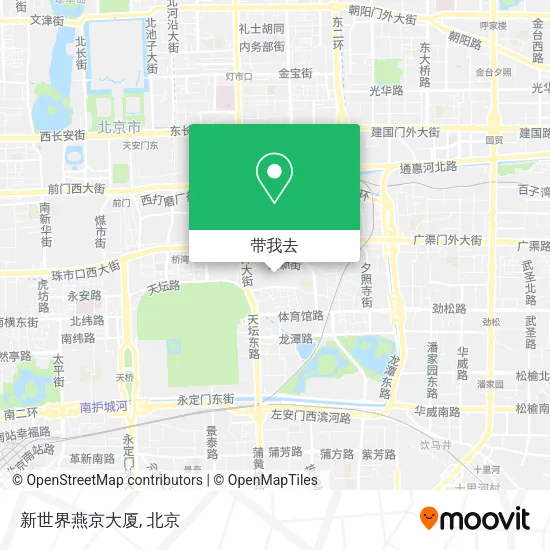 新世界燕京大厦地图