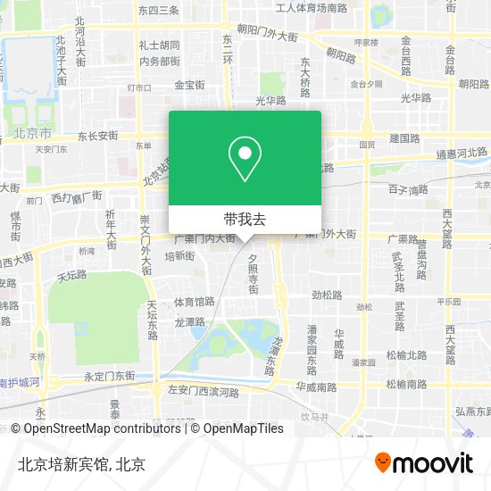 北京培新宾馆地图