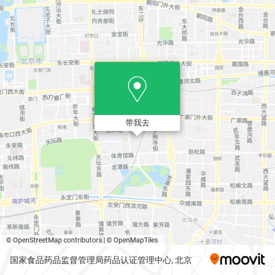 国家食品药品监督管理局药品认证管理中心地图