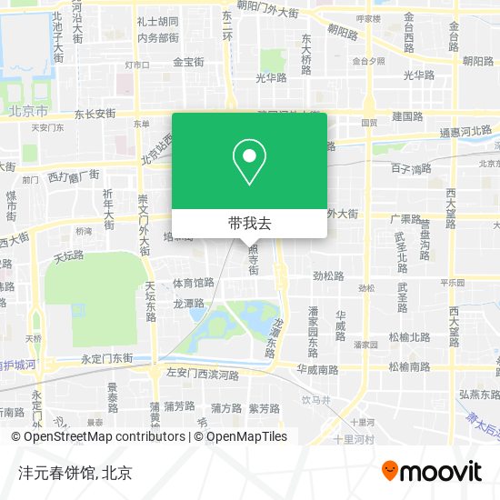 沣元春饼馆地图