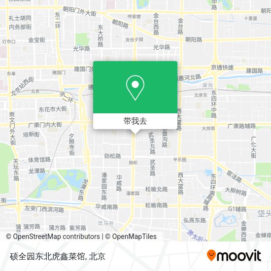 硕全园东北虎鑫菜馆地图