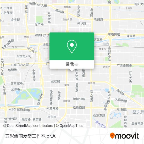 五彩绚丽发型工作室地图