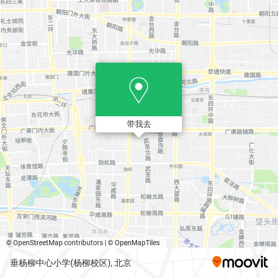 垂杨柳中心小学(杨柳校区)地图
