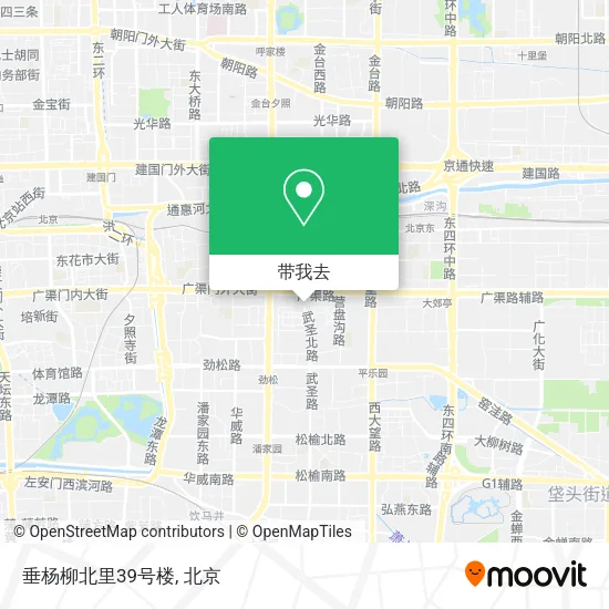 垂杨柳北里39号楼地图