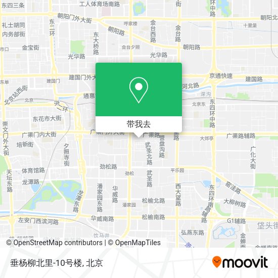 垂杨柳北里-10号楼地图