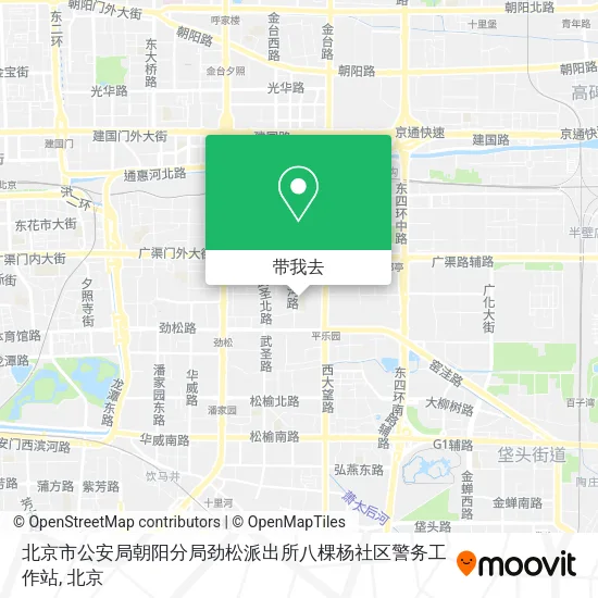 北京市公安局朝阳分局劲松派出所八棵杨社区警务工作站地图