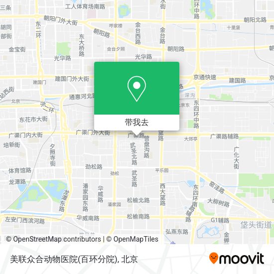 美联众合动物医院(百环分院)地图