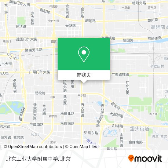北京工业大学附属中学地图