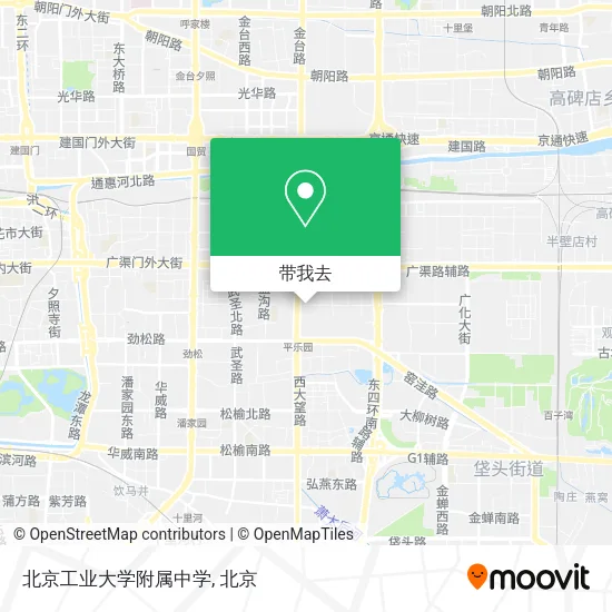 北京工业大学附属中学地图