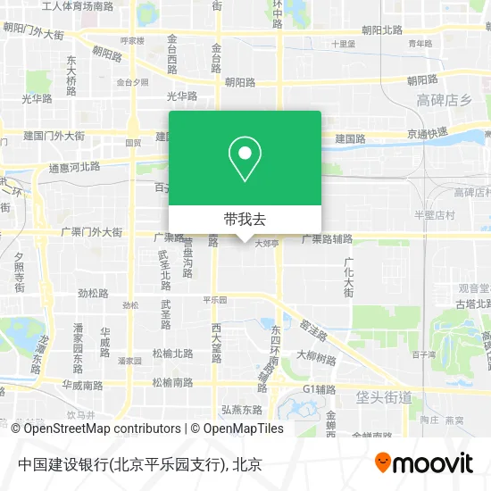 中国建设银行(北京平乐园支行)地图
