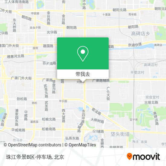 珠江帝景B区-停车场地图