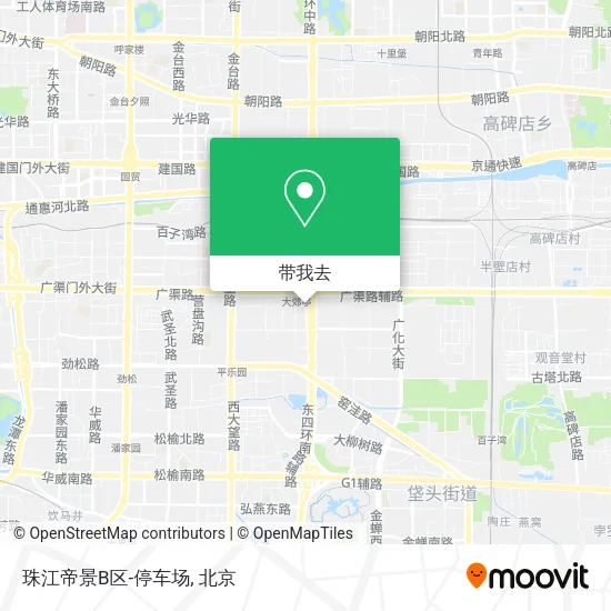 珠江帝景B区-停车场地图