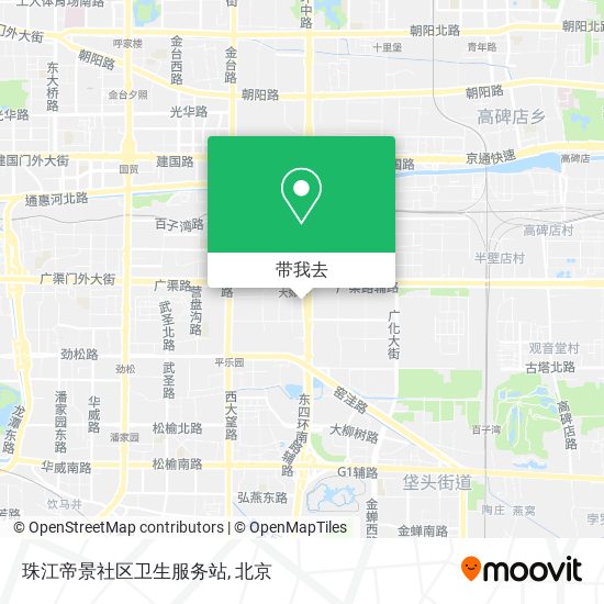 珠江帝景社区卫生服务站地图
