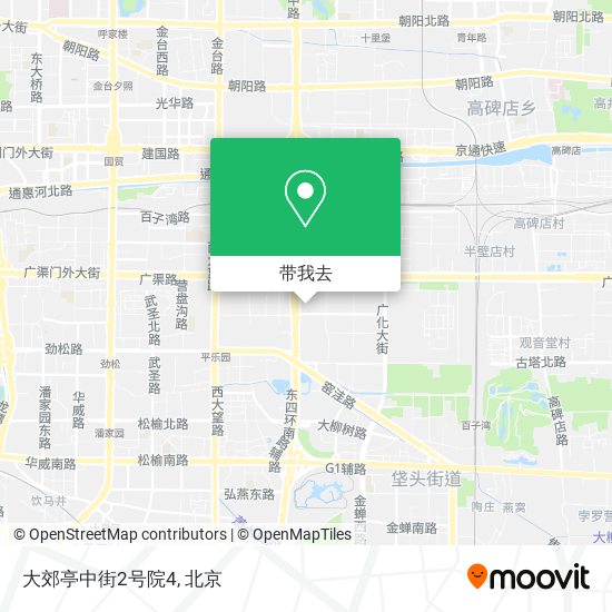 大郊亭中街2号院4地图