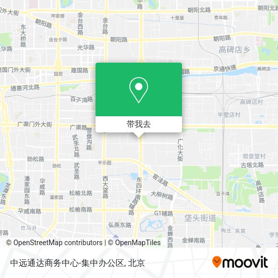 中远通达商务中心-集中办公区地图