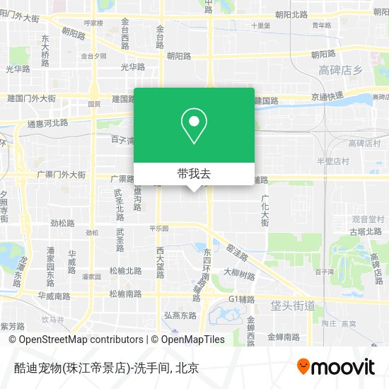 酷迪宠物(珠江帝景店)-洗手间地图