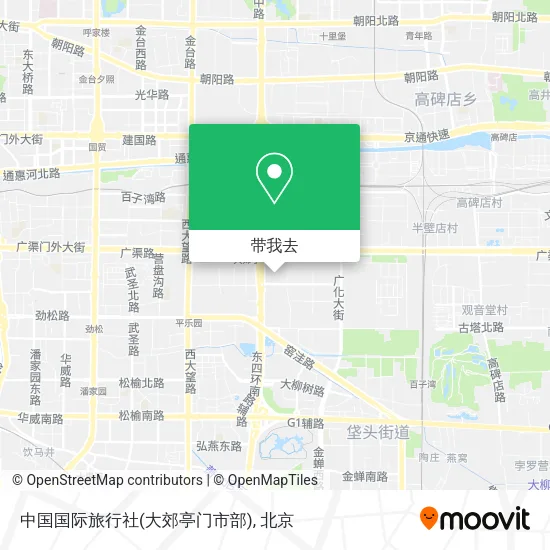 中国国际旅行社(大郊亭门市部)地图