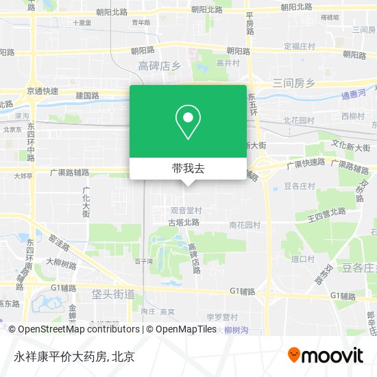 永祥康平价大药房地图