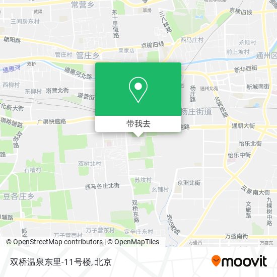 双桥温泉东里-11号楼地图