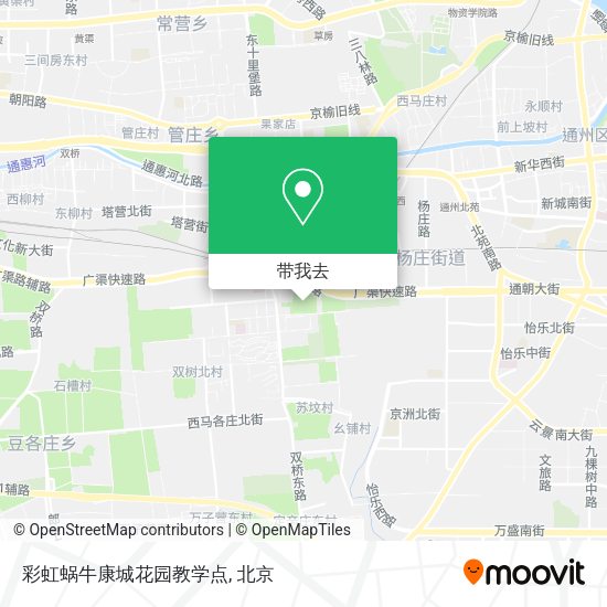 彩虹蜗牛康城花园教学点地图