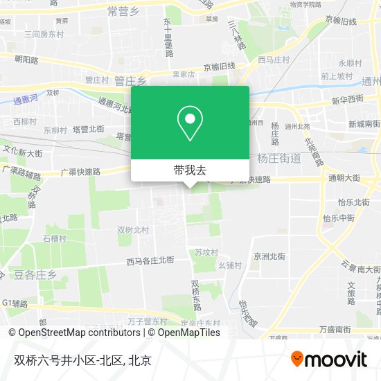 双桥六号井小区-北区地图