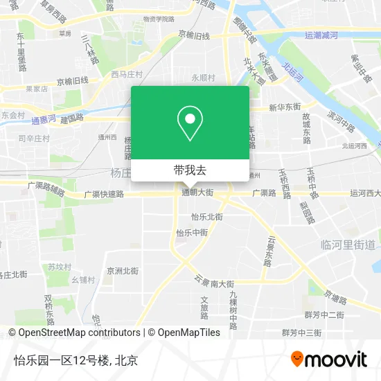 怡乐园一区12号楼地图