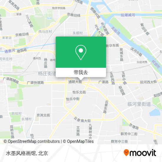 水墨风格画馆地图