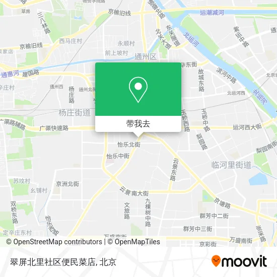 翠屏北里社区便民菜店地图